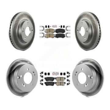 Front Rear Ceramic Pad Coat Brake Rotor Kit For Hyundai Tucson Kia Sportage Optima Sonata KGA-102810
