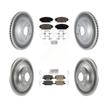 Front Rear Ceramic Pads And Coated Disc Brake Rotors Kit For Mazda CX-30 KGA-102832
