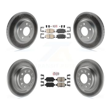 Front Rear Ceramic Pad Coat Disc Brake Rotor Kit For Chevrolet Equinox GMC Terrain Malibu KGA-102841