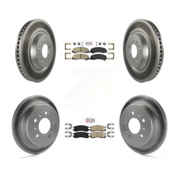 Front Rear Ceramic Pads And Coated Disc Brake Rotors Kit For Buick LaCrosse Allure KGA-102853