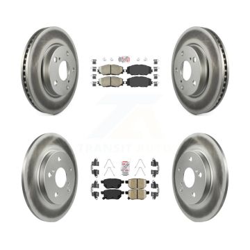 Front Rear Ceramic Pads And Coated Disc Brake Rotors Kit For 2008-2015 Scion xB KGA-102855
