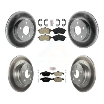 Front Rear Semi-Metallic Pad And Coated Disc Brake Rotors Kit For Mercedes-Benz C250 C230 KGA-102887