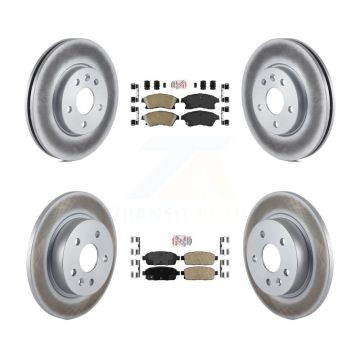 Front Rear Ceramic Pad And Coated Disc Brake Rotors Kit For Chevrolet Cruze Sonic Limited KGA-102892