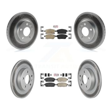 Front Rear Ceramic Pad Coat Brake Rotor Kit For Chevrolet Cruze Buick Verano Orlando Volt KGA-102894