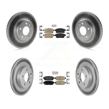 Front Rear Ceramic Pad Coat Brake Rotor Kit For Chevrolet Cruze Buick Verano Orlando Volt KGA-102896