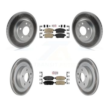 Front Rear Ceramic Pad Coat Brake Rotor Kit For Chevrolet Cruze Buick Verano Orlando Volt KGA-102897