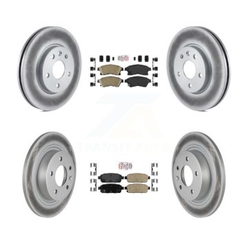 Front Rear Ceramic Pads And Coated Disc Brake Rotors Kit For Chevrolet Cruze KGA-102900