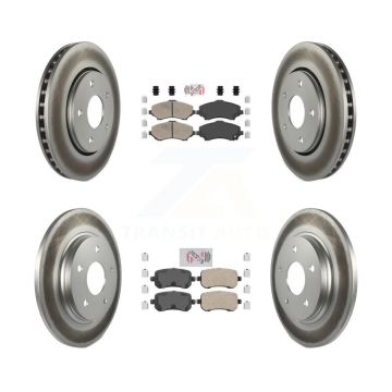 Front Rear Ceramic Pad Coat Brake Rotor Kit For Dodge Grand Caravan Journey Chrysler Town KGA-102926