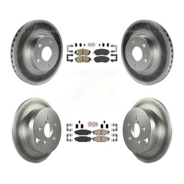 Front Rear Ceramic Pads And Coated Disc Brake Rotors Kit For Subaru Impreza KGA-102936