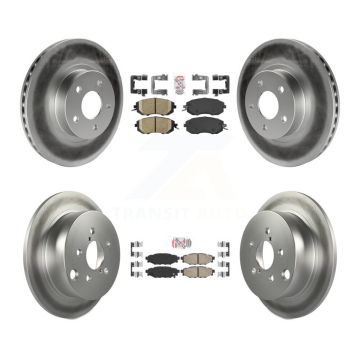 Front Rear Ceramic Pads And Coated Disc Brake Rotors Kit For Subaru Impreza KGA-102941