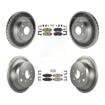 Front Rear Ceramic Pads And Coated Disc Brake Rotors Kit For Subaru Impreza KGA-102942