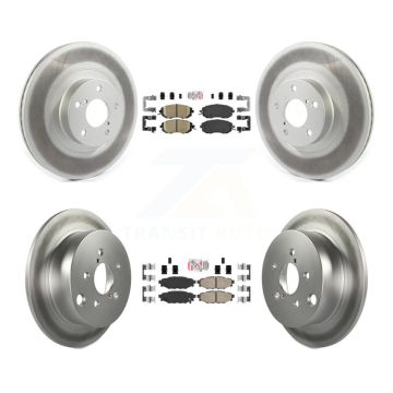 Front Rear Ceramic Pads And Coated Disc Brake Rotors Kit For Subaru Forester XV Crosstrek KGA-102947