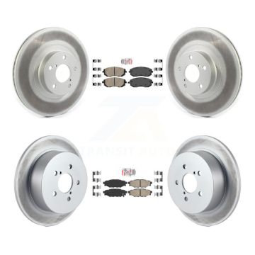 Front Rear Ceramic Pads And Coated Disc Brake Rotors Kit For Subaru Outback Legacy KGA-102969
