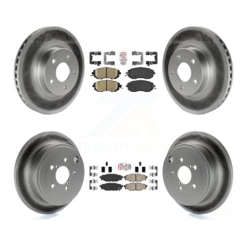 Front Rear Ceramic Pads And Coated Disc Brake Rotors Kit For Subaru Impreza KGA-102983