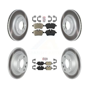 Front Rear Semi-Metallic Pad Coat Disc Brake Rotor Kit For Mini Cooper Countryman Paceman KGA-103003