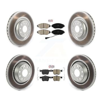 Front Rear Ceramic Pad Coat Disc Brake Rotors Kit For Volkswagen Golf R Arteon Audi S3 A3 KGA-103058