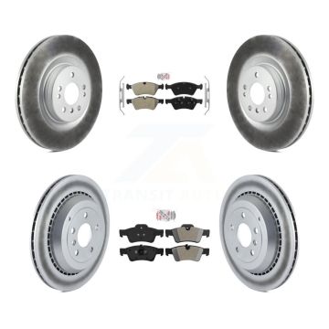 Front Rear Semi-Metallic Pad Coat Brake Rotor Kit For Mercedes-Benz ML350 GL350 GL320 G55 KGA-103088