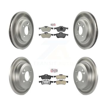 Front Semi-Metallic Rear Ceramic Pads And Coated Disc Brake Rotors Kit For Mini Cooper KGA-103101