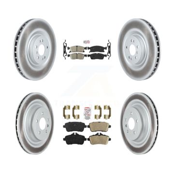 Front Rear Ceramic Pads And Coated Disc Brake Rotors Kit For Mercedes-Benz GL350 ML250 KGA-103137