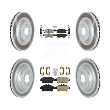 Front Rear Ceramic Pads And Coated Disc Brake Rotors Kit For Mercedes-Benz GLE400 KGA-103151