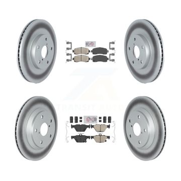 Front Rear Ceramic Pads And Coated Disc Brake Rotors Kit For Subaru Forester KGA-103168