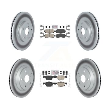 Front Rear Ceramic Pads And Coated Disc Brake Rotors Kit For Subaru Forester KGA-103169