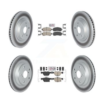 Front Rear Ceramic Pads And Coated Disc Brake Rotors Kit For Subaru Forester KGA-103170