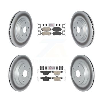 Front Rear Ceramic Pads And Coated Disc Brake Rotors Kit For Subaru Forester KGA-103171