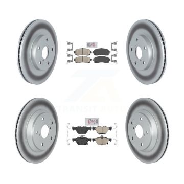 Front Rear Ceramic Pads And Coated Disc Brake Rotors Kit For Subaru Forester KGA-103172