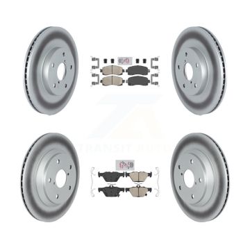 Front Rear Ceramic Pads And Coated Disc Brake Rotors Kit For Subaru Forester KGA-103173
