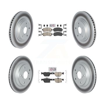 Front Rear Ceramic Pads And Coated Disc Brake Rotors Kit For Subaru Forester KGA-103175