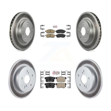 Front Rear Ceramic Pads And Coated Disc Brake Rotors Kit For Suzuki SX4 Crossover KGA-103226