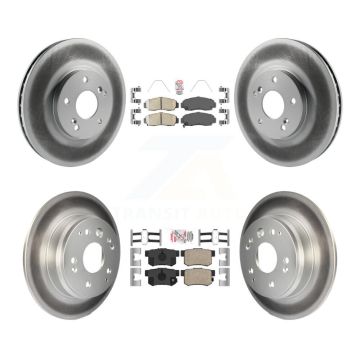 Front Rear Ceramic Pads And Coated Disc Brake Rotors Kit For Acura TL KGA-103235