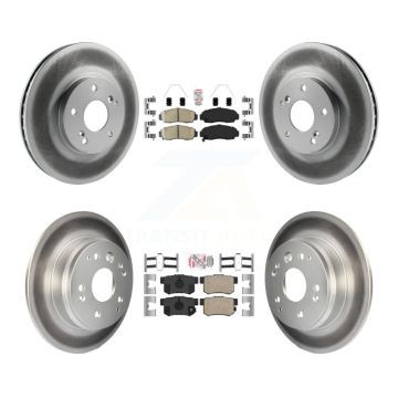 Front Rear Ceramic Pads And Coated Disc Brake Rotors Kit For Acura TL KGA-103236