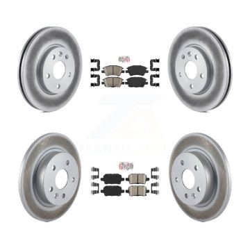 Front Rear Ceramic Pads And Coated Disc Brake Rotors Kit For Chevrolet Cruze KGA-103245