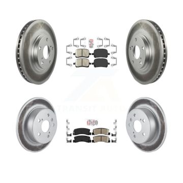Front Rear Ceramic Pads And Coated Disc Brake Rotors Kit For 1999-2001 Lexus RX300 AWD KGA-103266