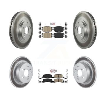 Front Rear Ceramic Pads And Coated Disc Brake Rotors Kit For 2002-2003 Lexus RX300 AWD KGA-103267