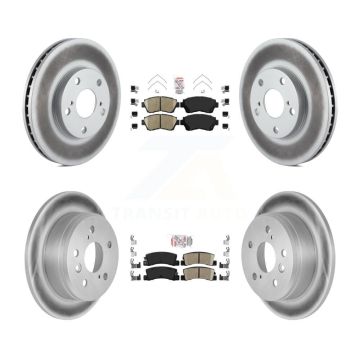 Front Rear Ceramic Pads And Coated Disc Brake Rotors Kit For Toyota Camry KGA-103268
