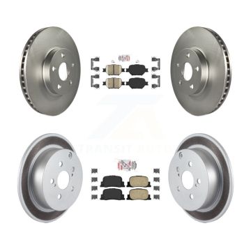 Front Rear Ceramic Pads And Coated Disc Brake Rotors Kit For 2005-2010 Scion tC KGA-103269
