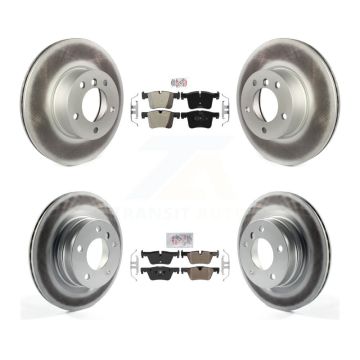 Front Rear Semi-Metallic Pads And Coated Disc Brake Rotors Kit For BMW 320i 328d KGA-103330