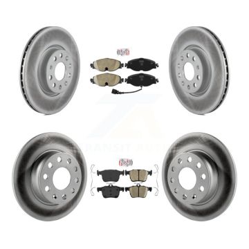 Front Rear Ceramic Pad Coat Brake Rotor Kit For Volkswagen Taos Audi A3 Quattro Sportback KGA-103348