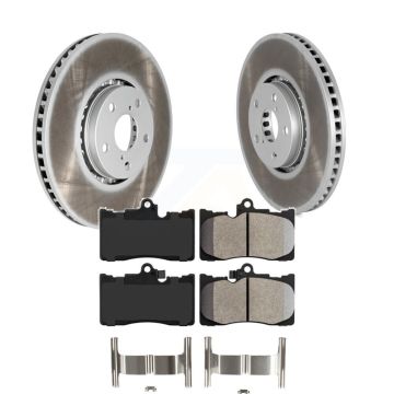 Front Coated Brake Rotors Semi-Metallic Pad Kit For Lexus IS350 IS300 GS350 GS450h IS200t KGA-103363