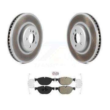 Front Coated Disc Brake Rotor And Semi-Metallic Pad Kit For BMW 750i xDrive 750Li 550i GT KGA-103368