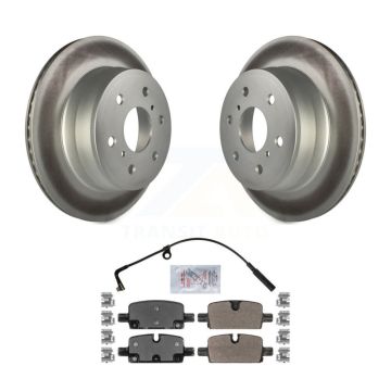 Rear Coat Brake Rotor Semi-Metallic Pad Kit For GMC Sierra 1500 With Manual Parking KGA-103385