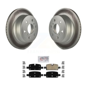 Rear Coat Brake Rotors Ceramic Pad Kit For 2019 GMC Sierra 1500 With Manual Parking KGA-103387