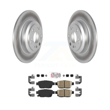 Rear Coated Disc Brake Rotors And Ceramic Pads Kit For 2009-2014 Acura TL KGA-103390