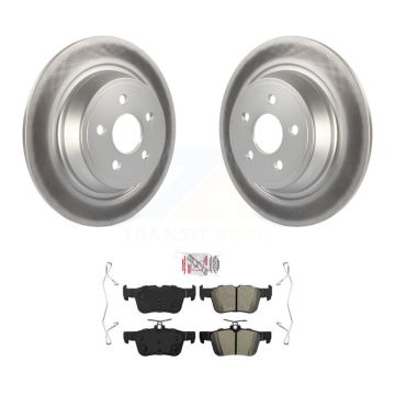 Rear Coat Brake Rotor Semi-Metallic Pad Kit For Ford Edge Fusion Lincoln Nautilus MKX MKZ KGA-103403
