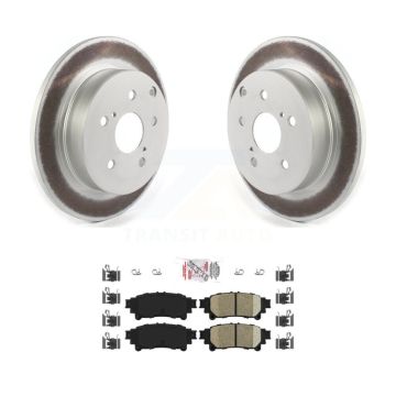 Rear Coated Disc Brake Rotors And Ceramic Pads Kit For Toyota Prius V Mirai KGA-103427
