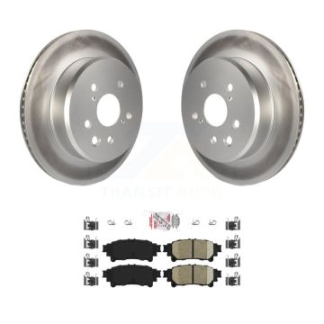 Rear Coat Disc Brake Rotor Ceramic Pad Kit For Lexus IS300 IS350 GS350 RC350 RC300 IS200t KGA-103429
