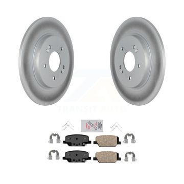 Rear Coated Disc Brake Rotors Ceramic Pad Kit For Hyundai Palisade Santa Fe Kia Telluride KGA-103453